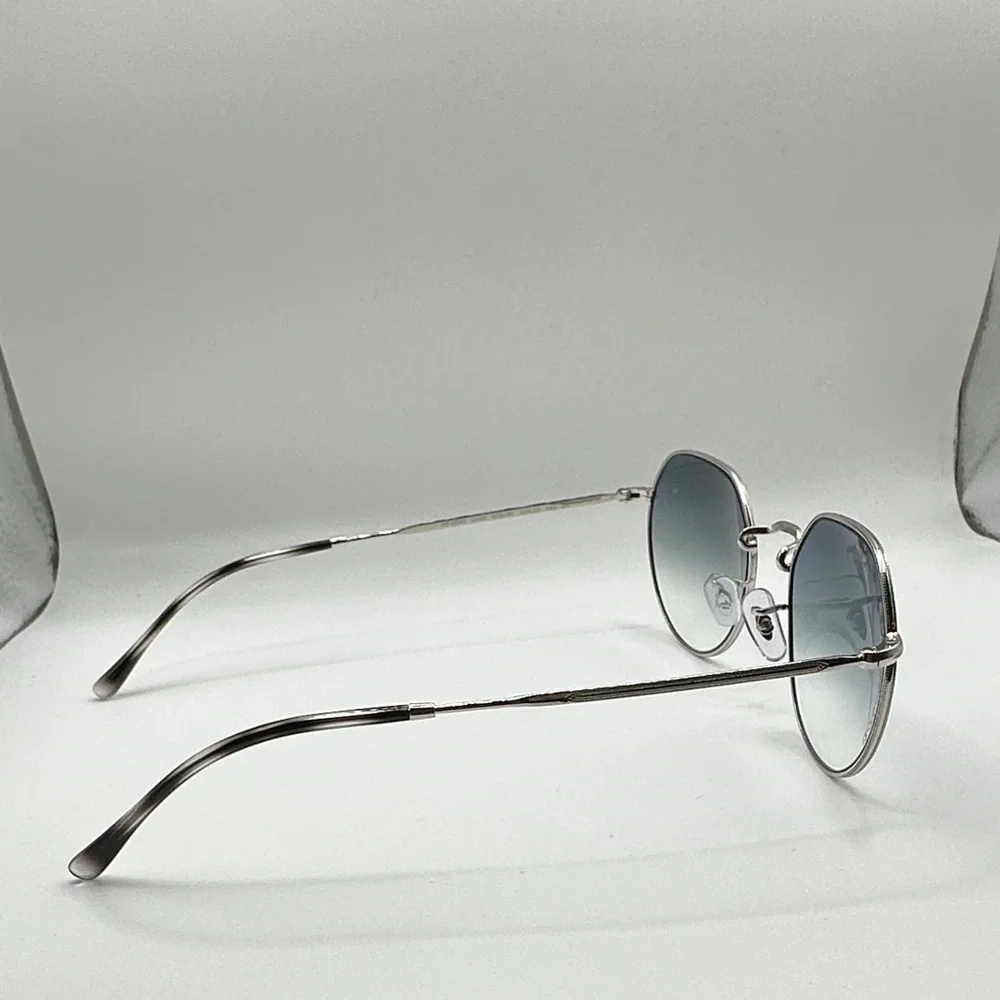 Ray-Ban Silver Frame Sunglasses with Blue Gradient Lenses RB 3565 (No Case)
